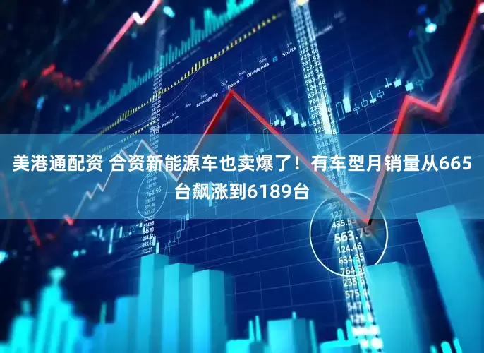 美港通配资 合资新能源车也卖爆了！有车型月销量从665台飙涨到6189台